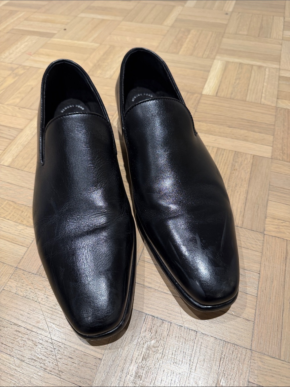 Used Men's Stacy Adams Black Slip-On Tuxedo Shoes - 11.5